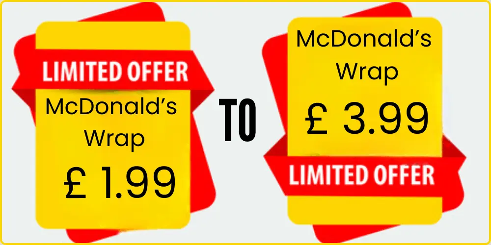 mcdonald's wrap prices