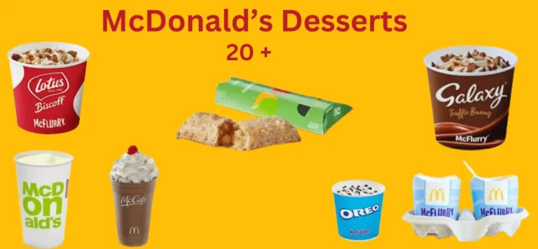 McDonald’s Dessert Menu Prices UK 2024